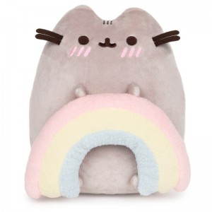 Gund Pusheen With Rainbow 9.5 IN, Gund USA | HR879057W1