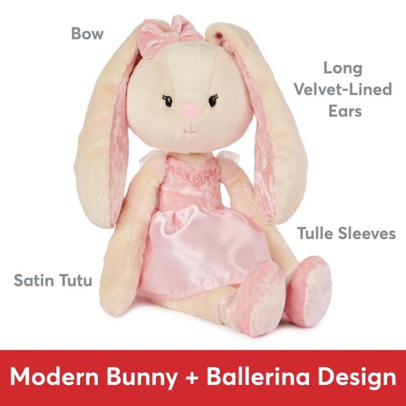 Gund Curtsy The Ballerina Bunny Take-along Friend 15 IN, Gund USA | MM115951Q5