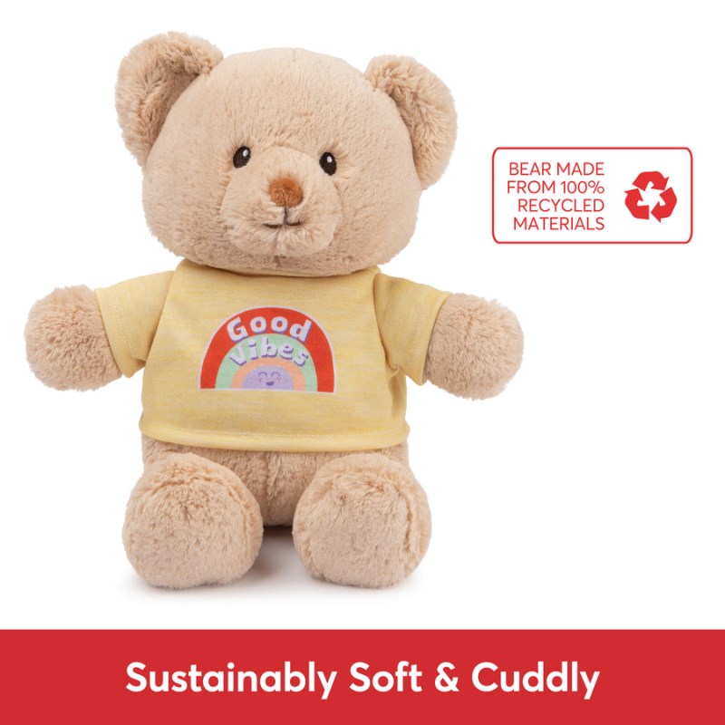 Gund Good Vibes Bear Yellow 12 IN, Gund USA | ES573227Z6