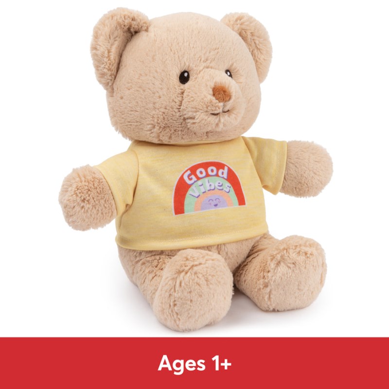 Gund Good Vibes Bear Yellow 12 IN, Gund USA | ES573227Z6