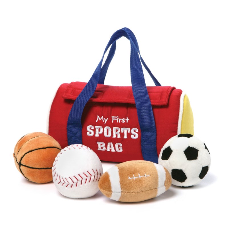 Gund My First Sports Bag Plush Playset 8 IN, Gund USA | ZA159555L8