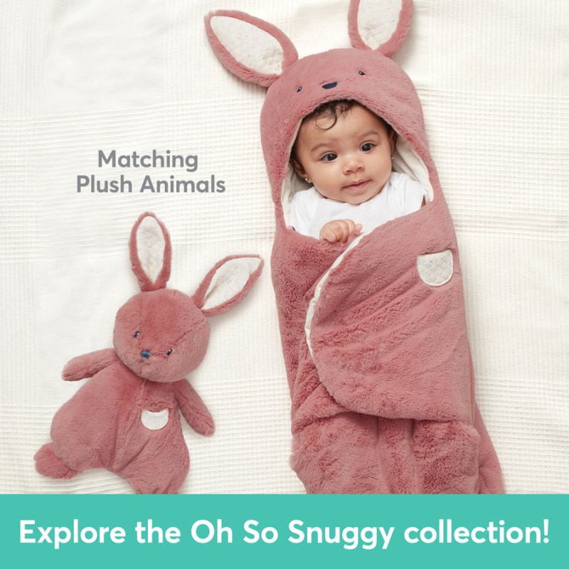 Gund Oh So Snuggly Bunny Blanket Wrap 26 IN, Gund USA | SR613191I8