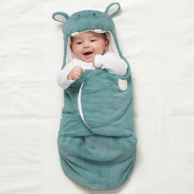 Gund Oh So Snuggly® Hippo Blanket Wrap 26 IN, Gund USA | PY359965D2