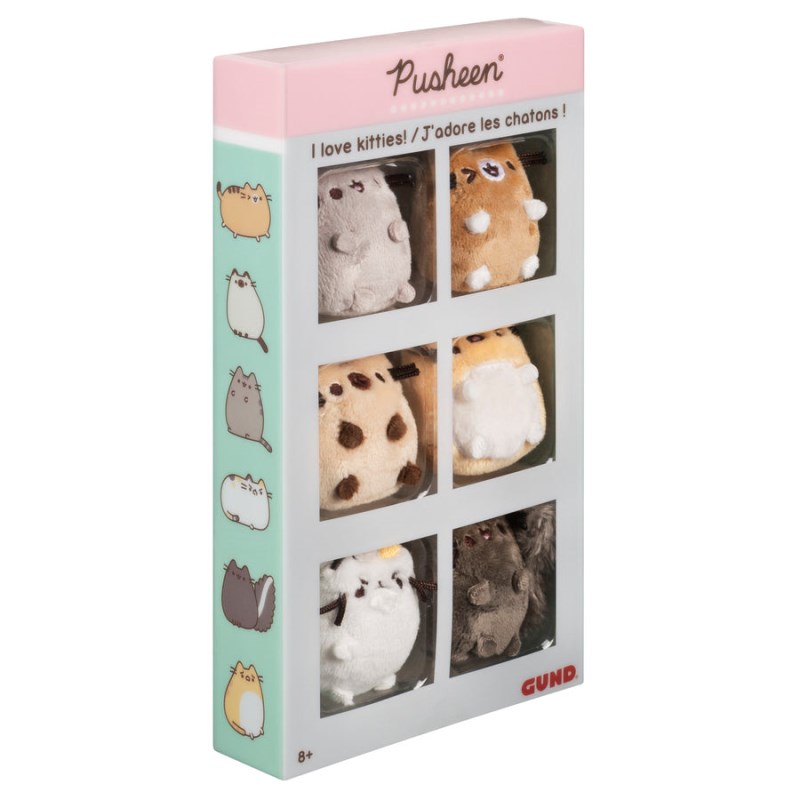 Gund Pusheen Comic Collector I Love Kitties Set Of 6, Gund USA | SR043434Y1