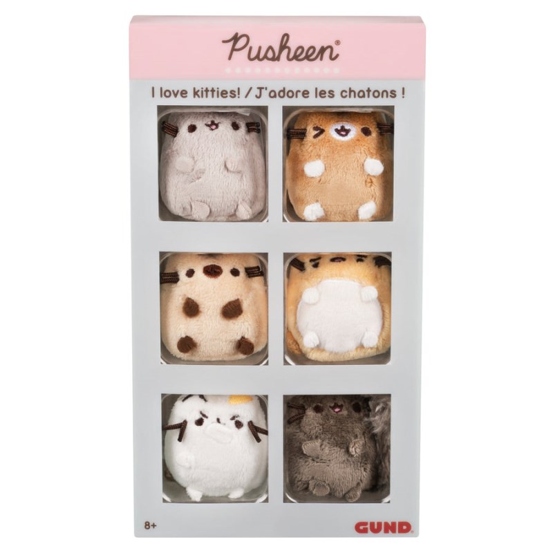 Gund Pusheen Comic Collector I Love Kitties Set Of 6, Gund USA | SR043434Y1