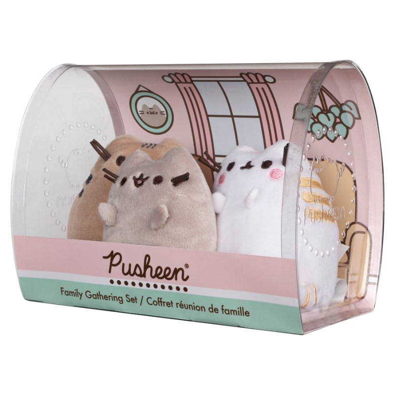 Gund Pusheen Family Gathering Collector Set Of 3 3 IN, Gund USA | TJ479867W6