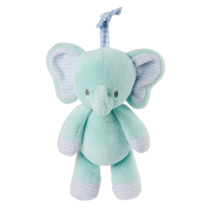 Gund Safari Friends Elephant Pull-down Musical Plush (Plays Brahms’ Lullaby) 12 IN, Gund USA | AH740304B3