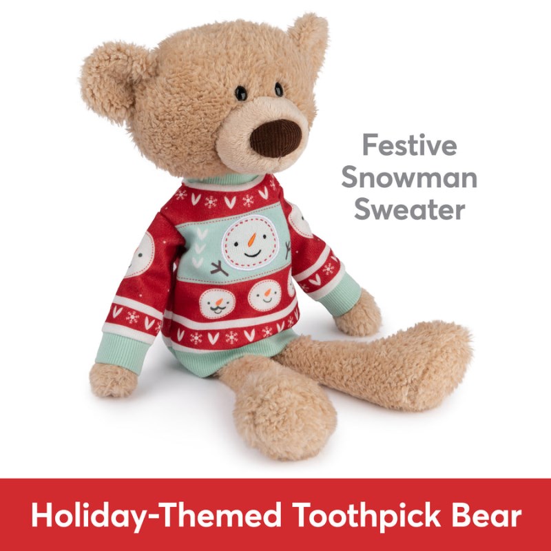 Gund Sleigh Toothpick™ Bear With Holiday Sweater 15 IN, Gund USA | FF626012Y5