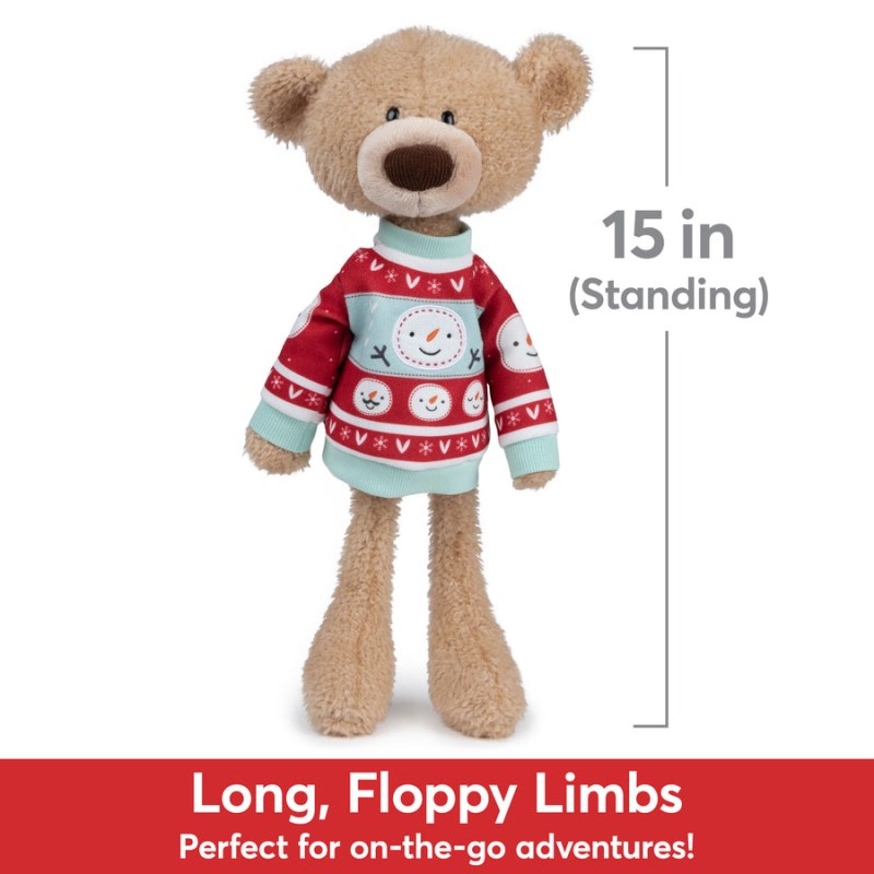 Gund Sleigh Toothpick™ Bear With Holiday Sweater 15 IN, Gund USA | FF626012Y5