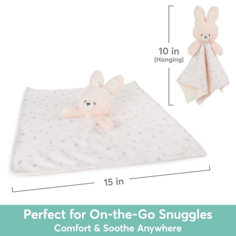 Gund Sustainably Soft™ 100% Recycled Lovey: Roise™ Bunny 10 IN, Gund USA | JN717791C4